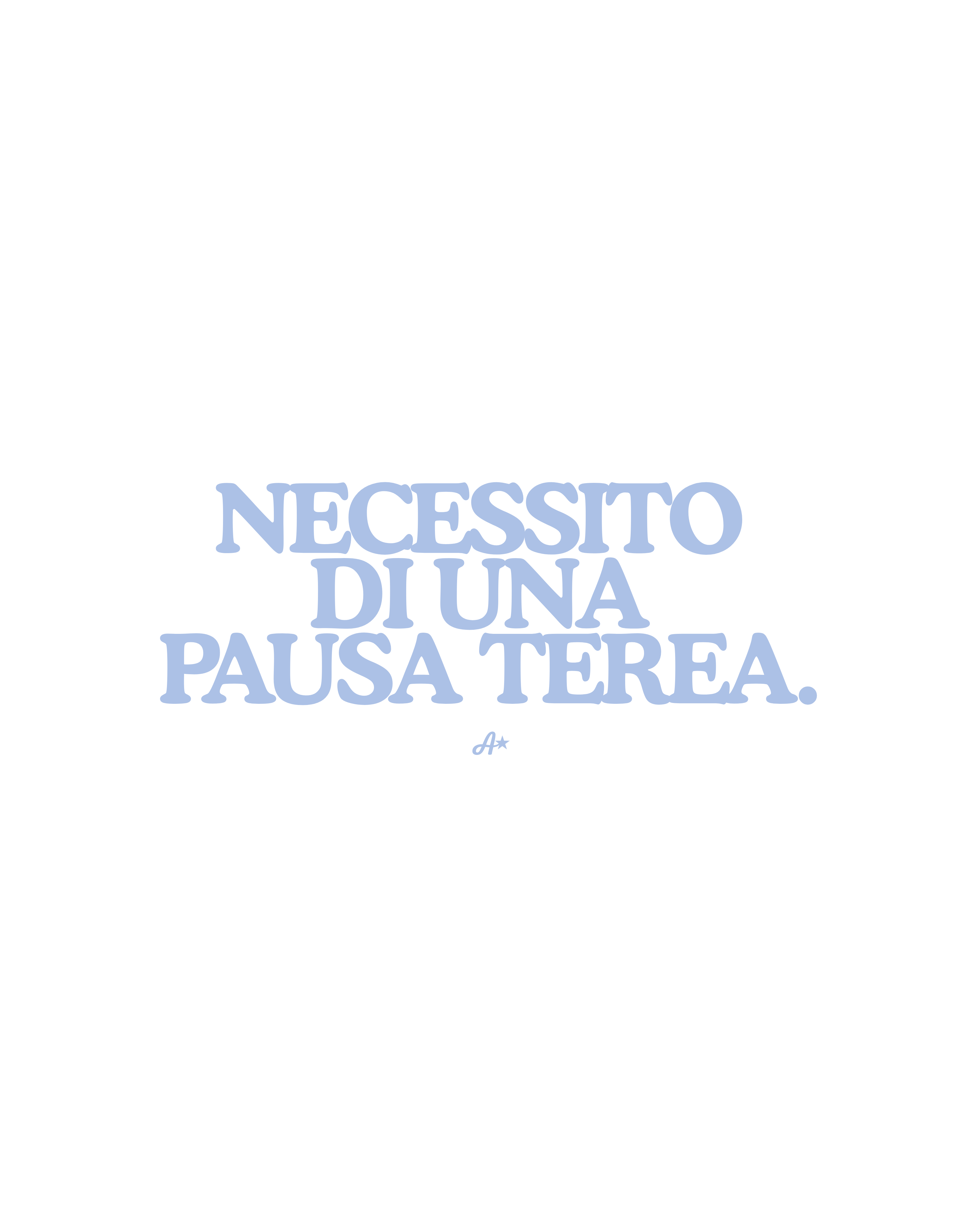 NECESSITO DI UNA PAUSA TEREA